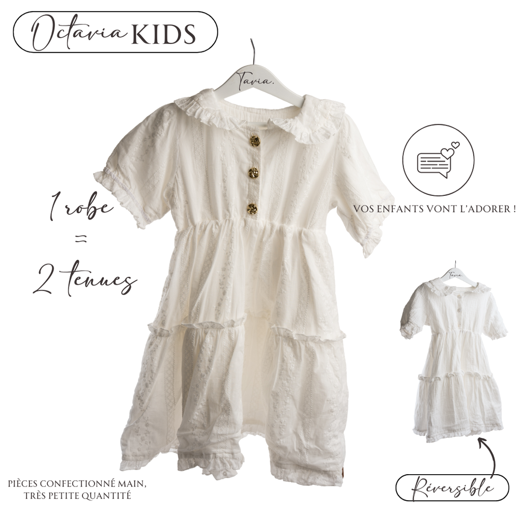 Robe Octavia enfant réversible
