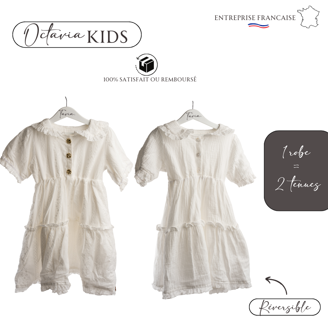 Robe Octavia enfant réversible